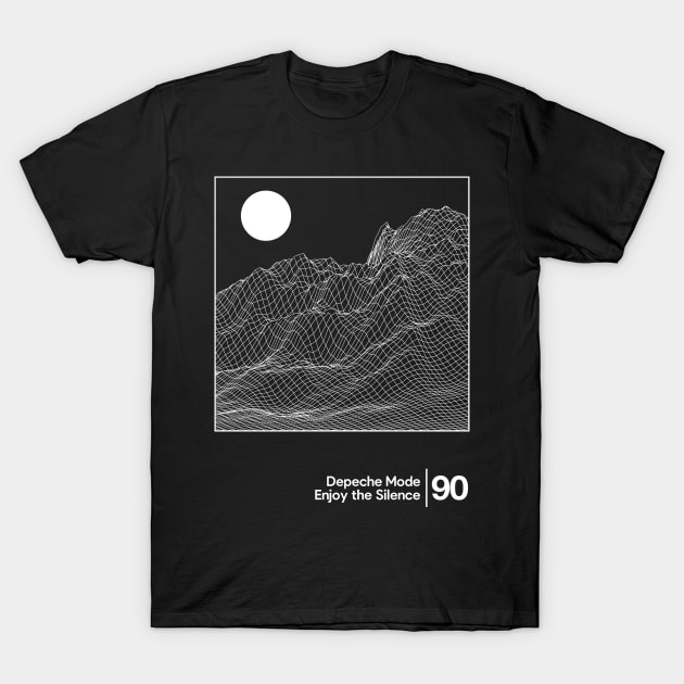 Enjoy the Silence - Depeche Mode / Minimal Graphic Artwork T-Shirt by saudade